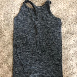 athleta mixed grey tank top